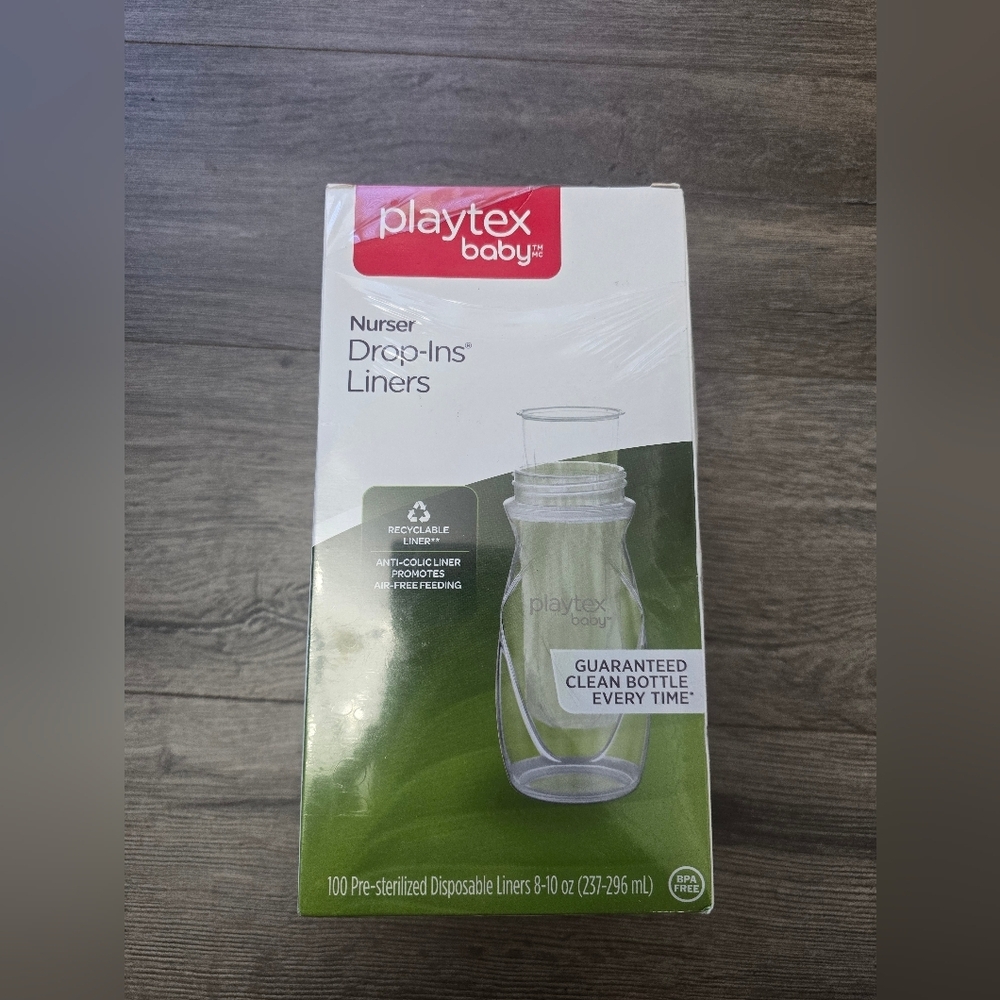 Playtex Baby Drop In Bottleliners Unopened Qty 100 Anti Colic